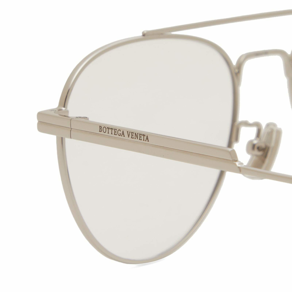 【関税＆送料込み】Bottega Veneta Bv1354O Linea Ribbon Eyeg Bottega Veneta Light Ribbon Sunglasses in Gold & Grey | REVOLVE