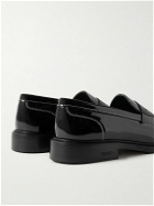 VINNY's - Townee Patent-Leather Penny Loafers - Black