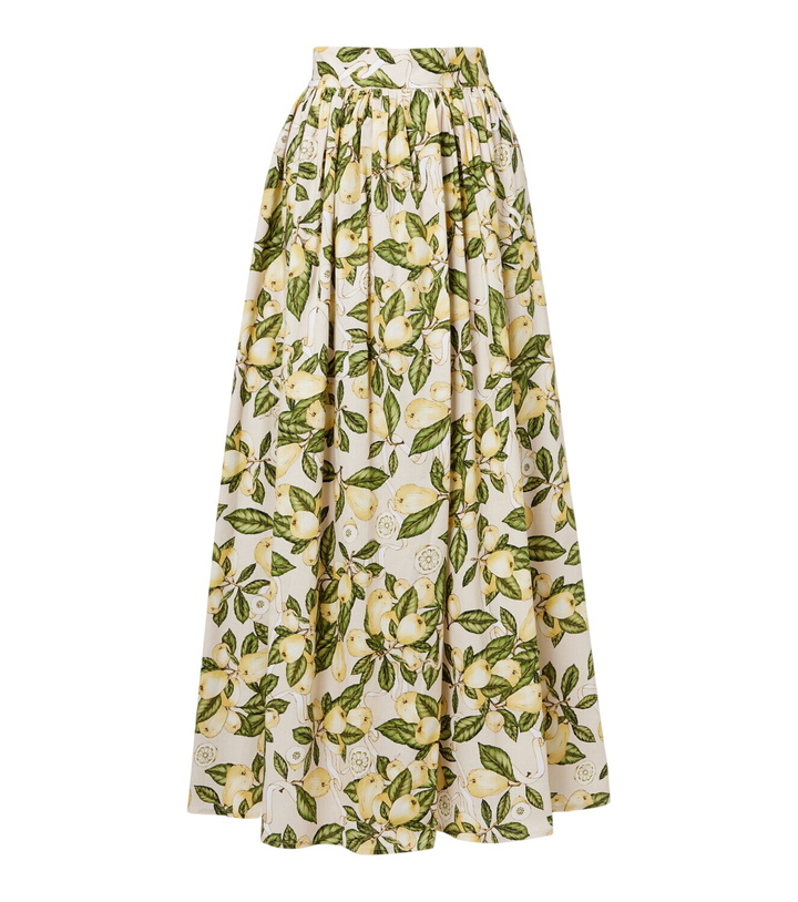 Photo: Adriana Degreas Printed cotton-blend maxi skirt