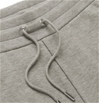 Ralph Lauren Purple Label - Logo-Embroidered Mélange Cotton-Jersey Sweatpants - Gray