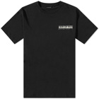 Napapijri Men's Mountain Backprint T-Shirt in Black