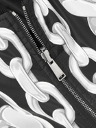 Versace - Reversible Padded Printed Shell Bomber Jacket - Black