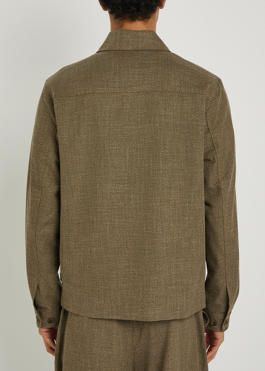 Les Deux Marseille Woven Jacket Khaki