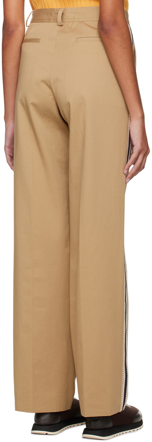 Wales Bonner SSENSE Exclusive Beige Harmonic Trousers