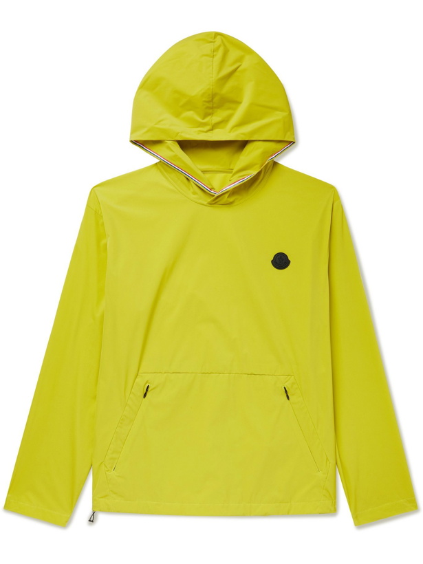 Photo: MONCLER - Escalle Logo-Appliquéd Tech-Shell Hooded Jacket - Yellow - 1