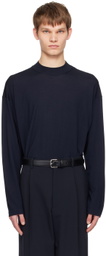 The Row Navy Delsie Turtleneck