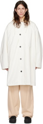 Jil Sander White Oversized Coat