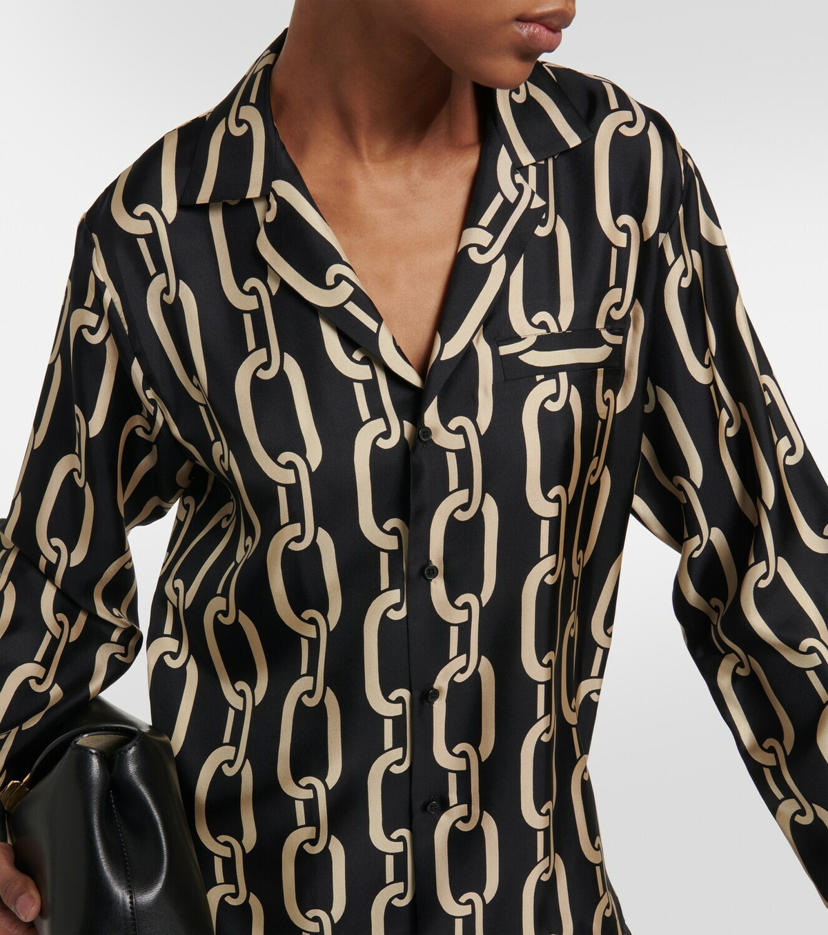 Printed Silk Twill Shirt