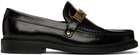 Moschino Black Logo Loafers