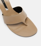 Christen Helix leather thong sandals