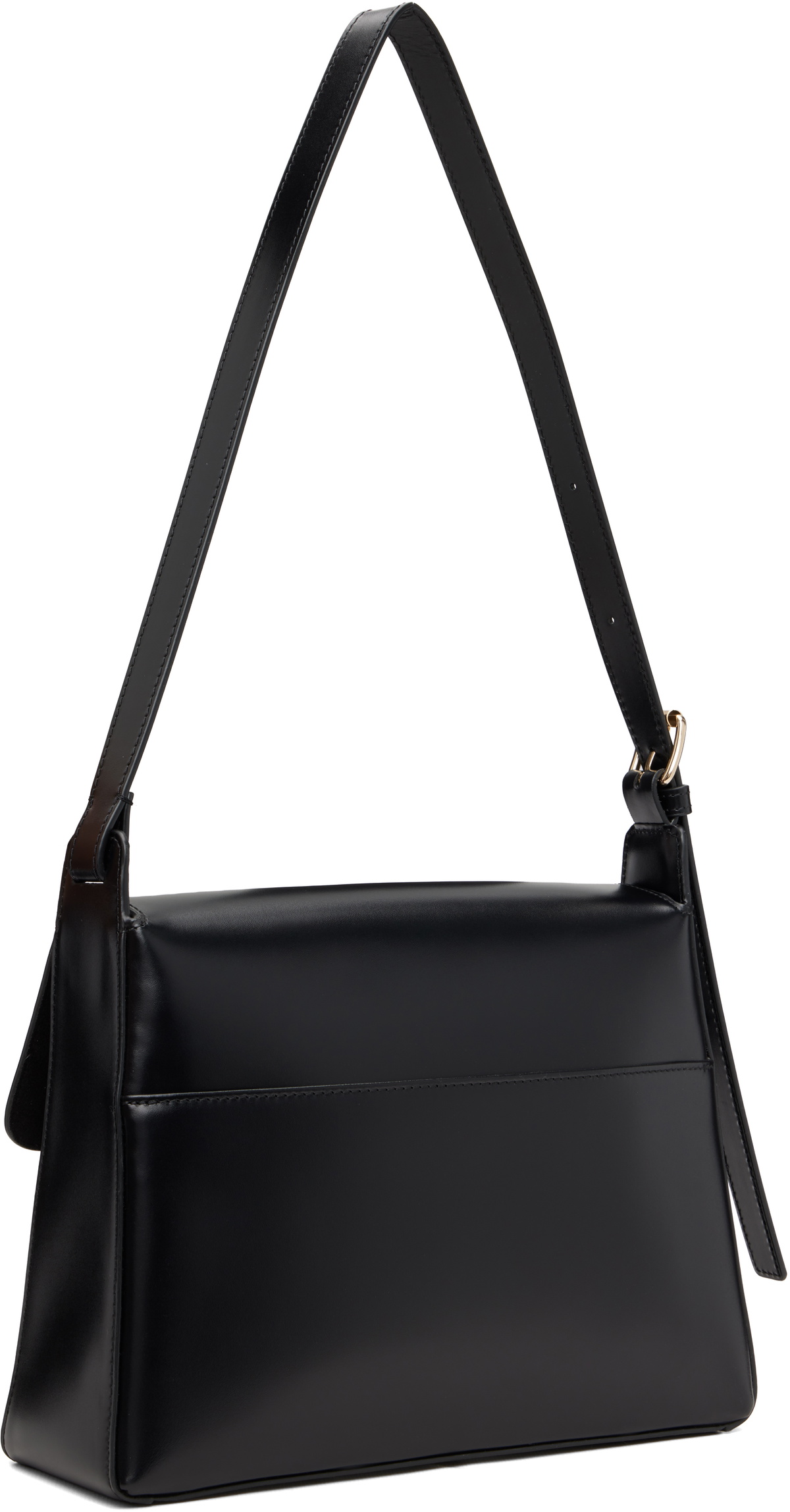 A.P.C. Black Virginie Flap Bag