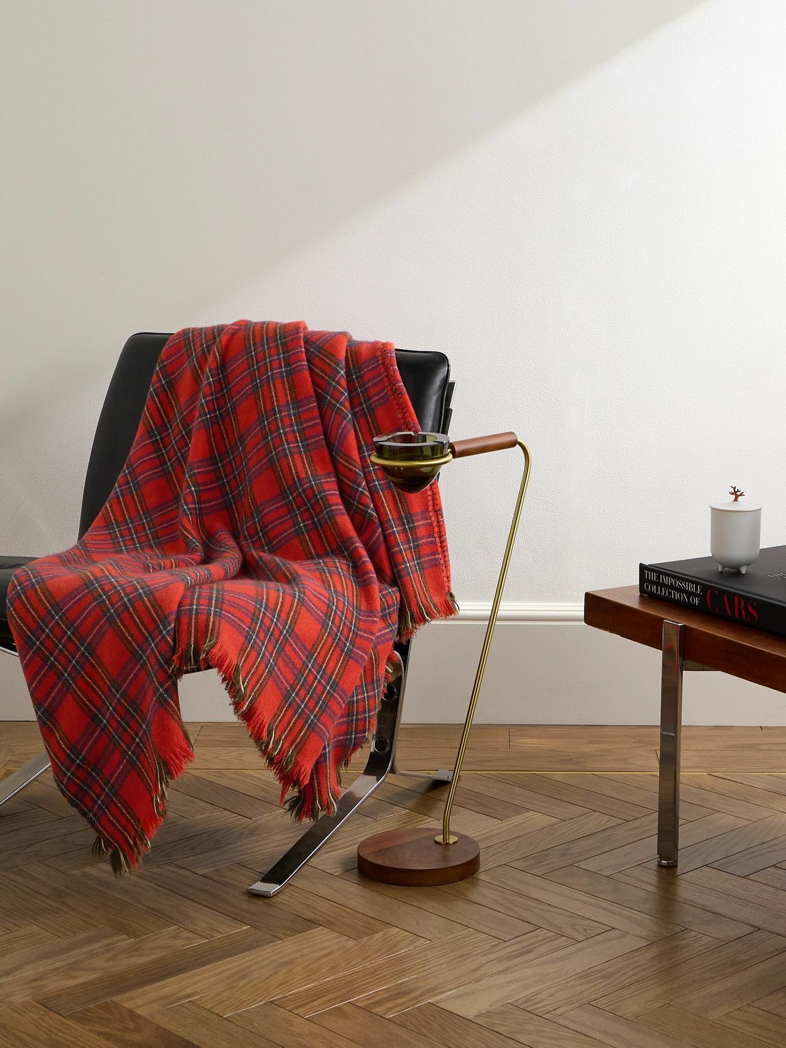 The Elder Statesman - Fringed Checked Cashmere Throw