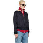Burberry Navy Gabardine Glenfields Harrington Jacket