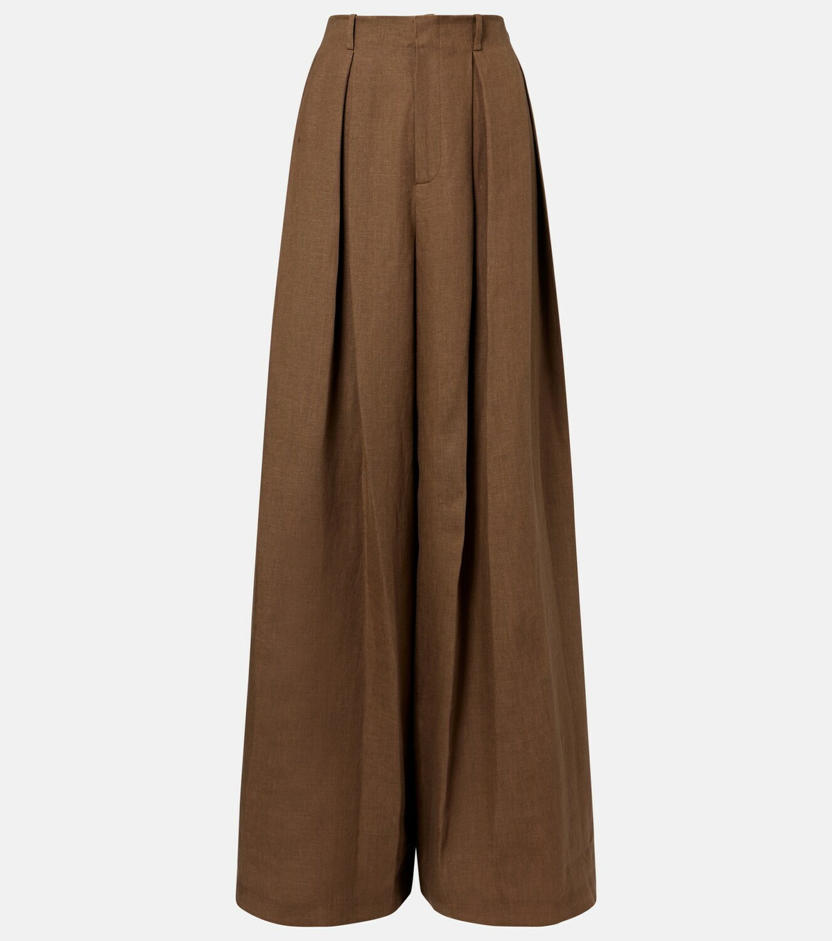 Ralph Lauren Collection Greer linen, cashmere, and silk wide-leg pants