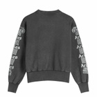 Aries Women's Baby Fit Aged Ancient Column Sweatshirt in Black 