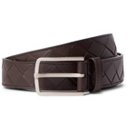BOTTEGA VENETA - 3cm Intrecciato Leather Belt - Brown