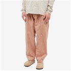 South2 West8 Men's Belted C.S. Twill Trousers in Pink