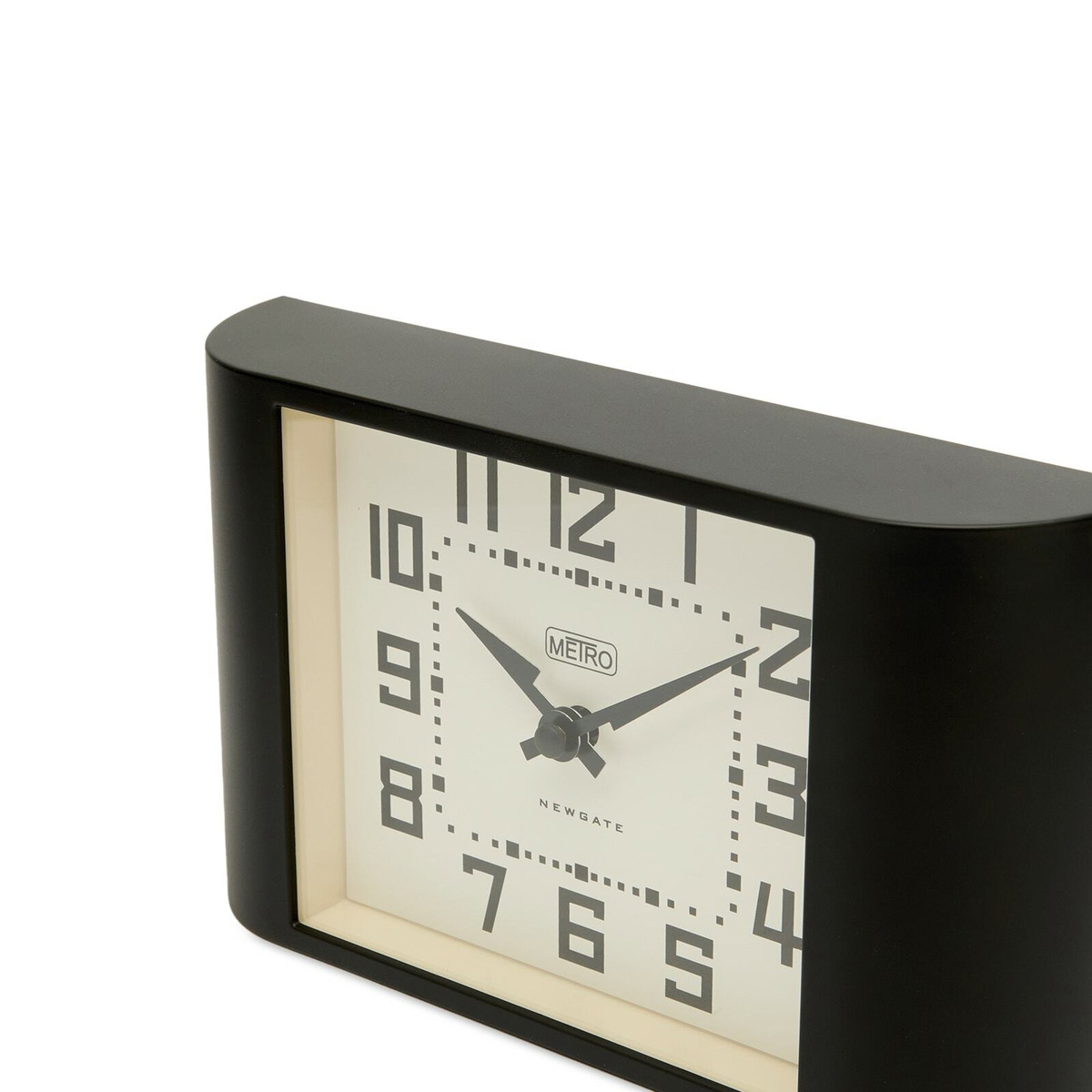 Newgate Clocks Mini Metro Mantle Clock in Black 