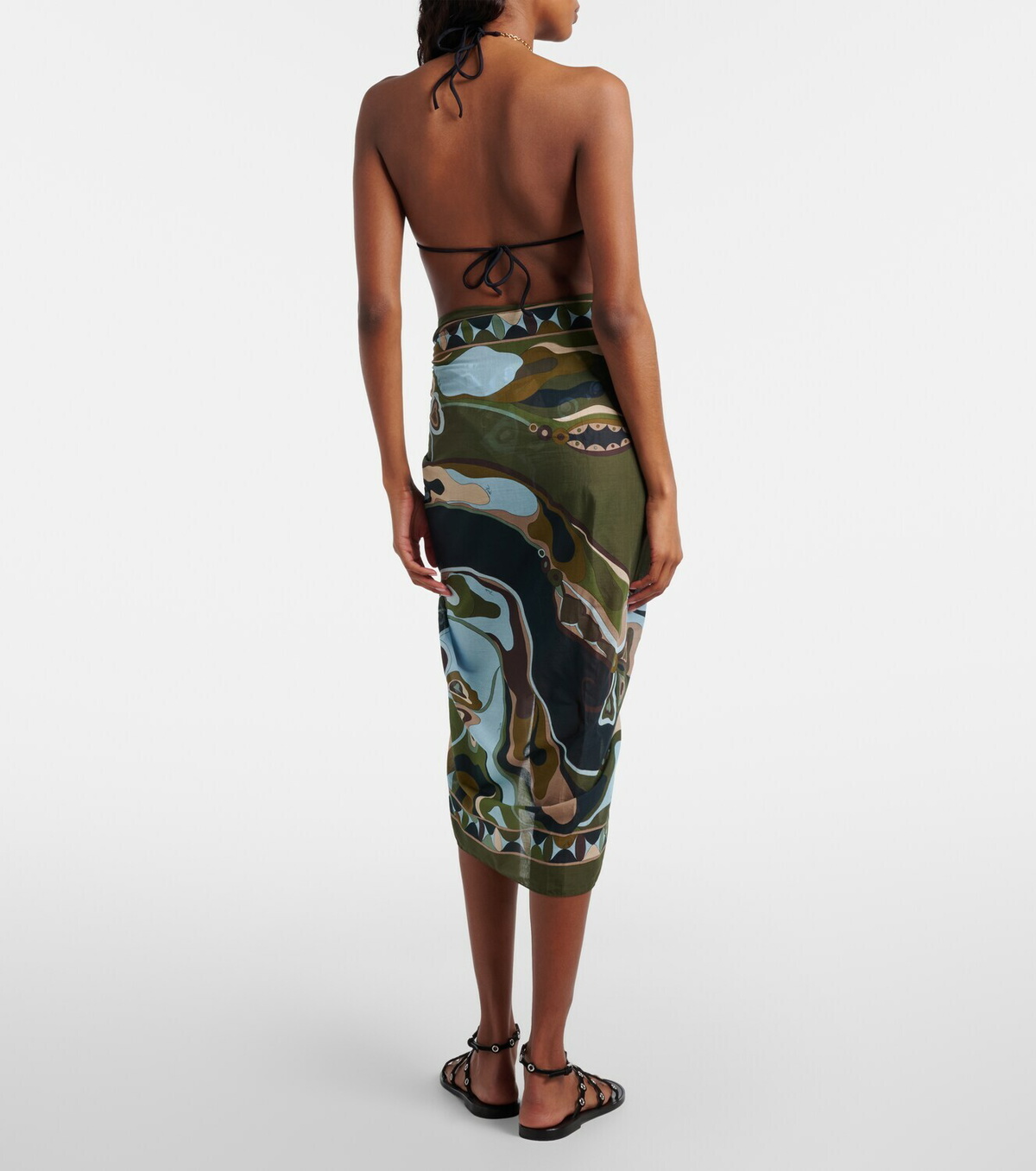 Pucci Orchidee cotton beach cover-up