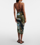 Pucci Orchidee cotton beach cover-up