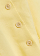 Paige Raye Linen and Cotton-blend Mini Dress Yellow