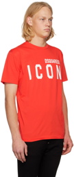 Dsquared2 Orange Printed T-Shirt