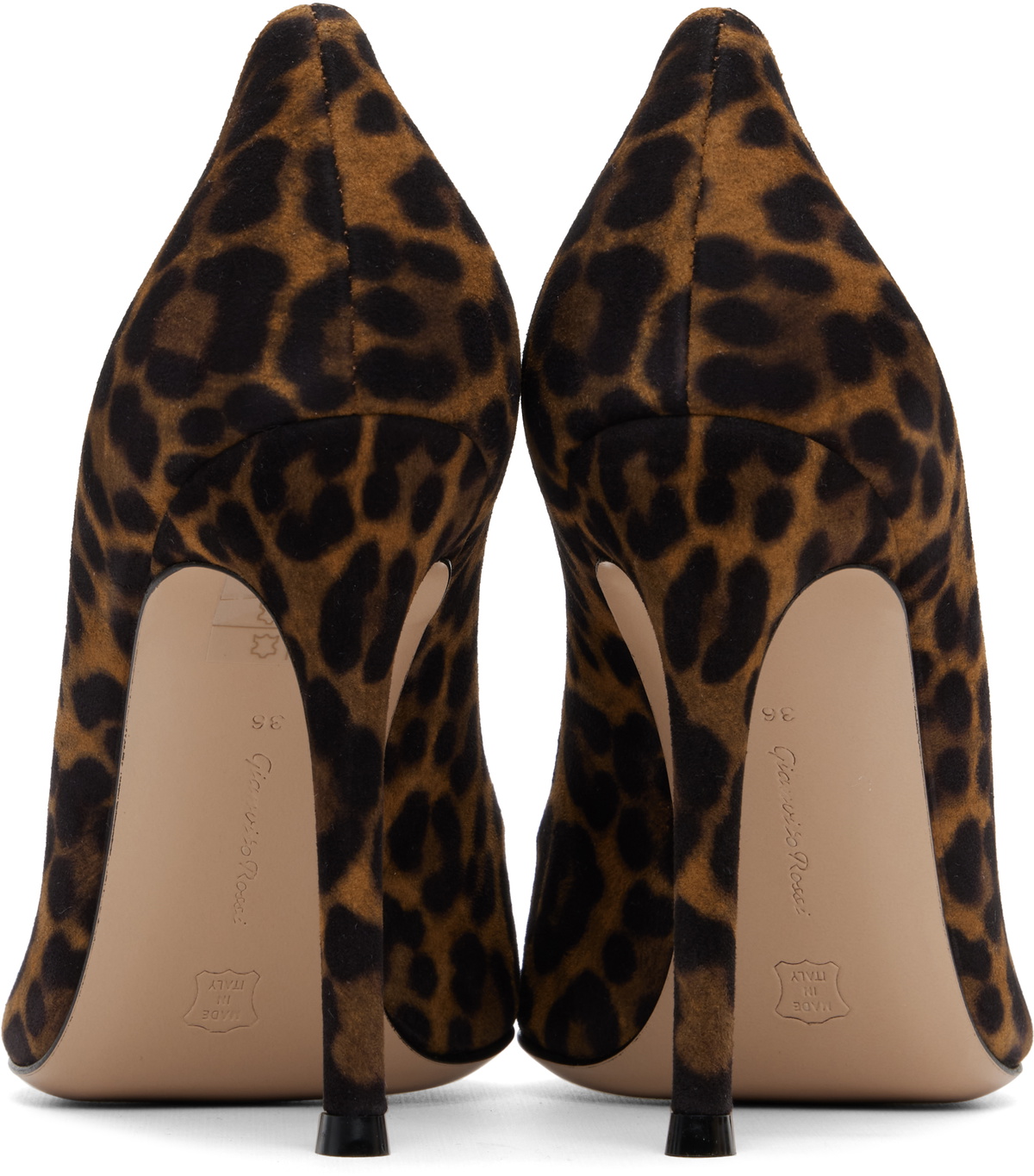 Gianvito Rossi Brown Gianvito 105 Heels