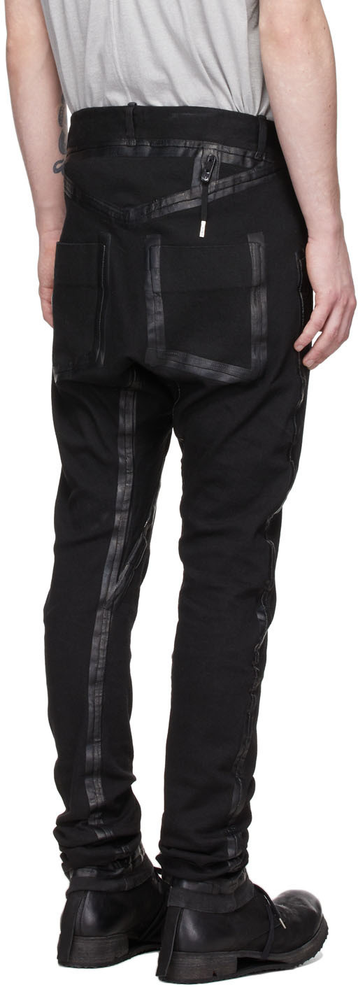 Boris Bidjan Saberi Black P14 Seam Taped Jeans
