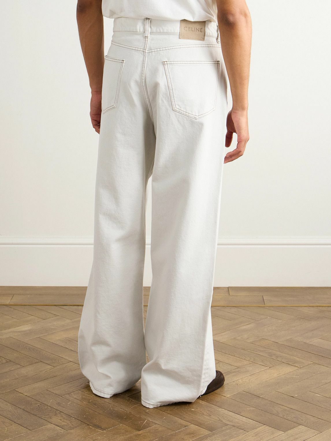 CELINE - Wide-Leg Jeans - White