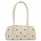 MARGESHERWOOD Women's Soft Boston EW Bag in Blond Wood/Polka Dot 