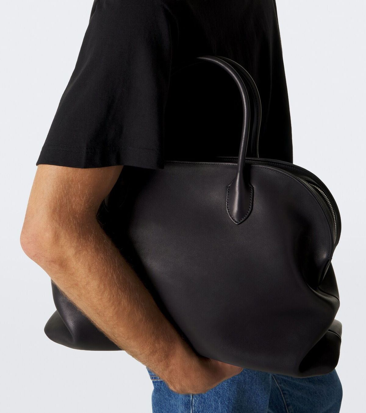 The Row Agnes 16 leather tote bag