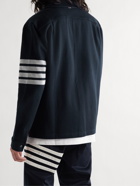 Thom Browne - Striped Cotton-Jersey Shirt Jacket - Blue