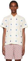 Bode Off-White Bezel Daisy Shirt