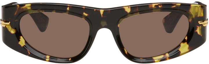 Photo: Bottega Veneta Tortoiseshell Oval Sunglasses