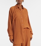 Jade Swim Mika seersucker shirt