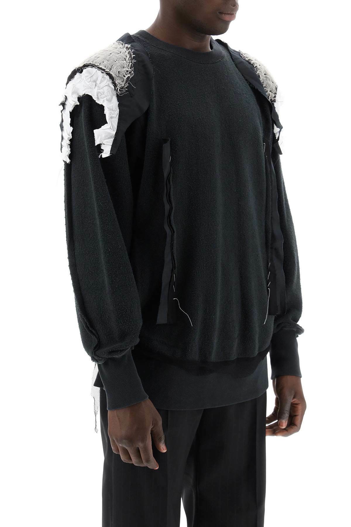 MAISON MARGIELA inside-out sweatshirt Black Maison Margiela