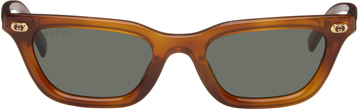 Photo: Gucci Brown Cat Eye Frame Sunglasses