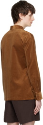 AURALEE Brown Finx Shirt