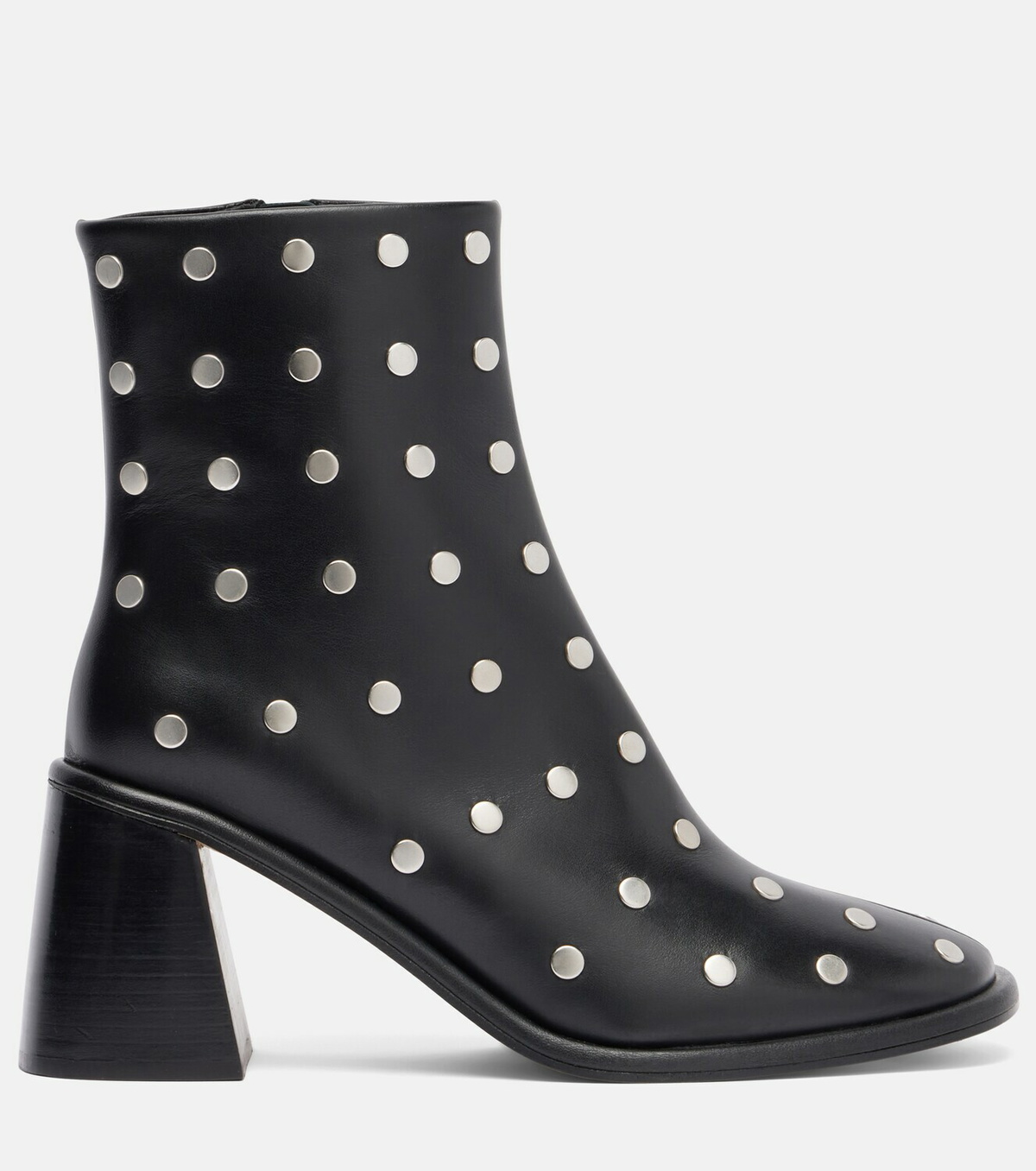 Souliers Martinez Kima 80 studded leather ankle boots