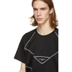 Givenchy Black Contrast Stitching Logo T-Shirt