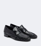 The Row Soft eel leather loafers