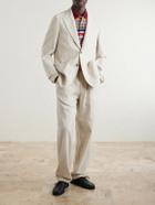 Oliver Spencer - Tillman Herringbone Cotton and Linen-Blend Suit Jacket - Neutrals
