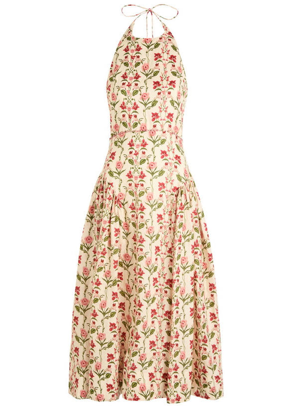 Agua by Agua Bendita Barbara Rocio embroidered midi dress Agua by Agua  Bendita