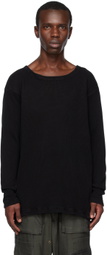 Greg Lauren Black Crewneck Sweatshirt
