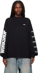 032c Black Nerve Shatter Boxy Longsleeve T-shirt