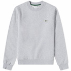 Lacoste Men's Classic Crew Sweat in Silver Marl