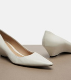 The Row Liisa leather wedges