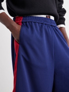 Willy Chavarria - Oversized Striped Shell Shorts - Blue