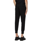 Neil Barrett Black Jersey Knit Cuff Trousers