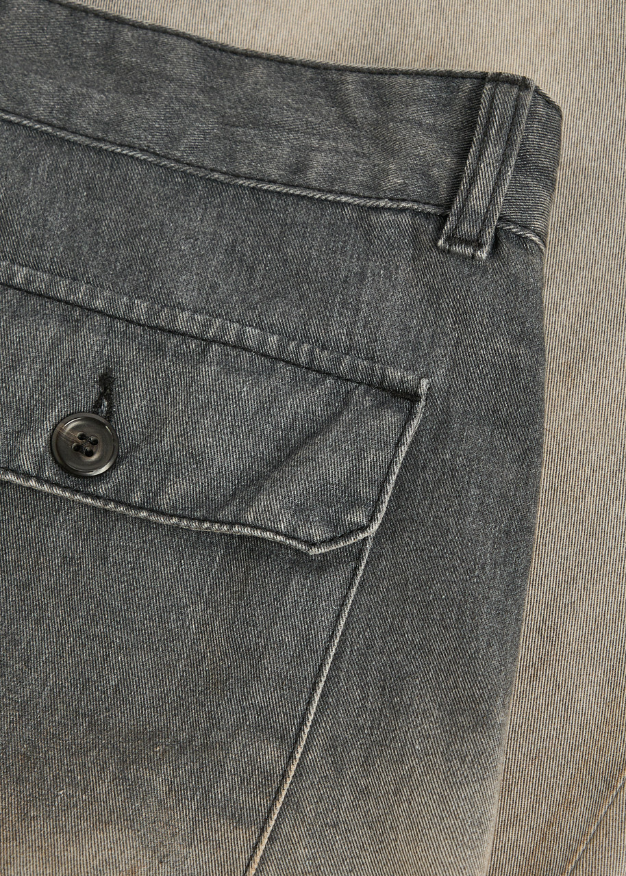 Our Legacy Rig Chino Dirt-effect Straight-leg Jeans Grey